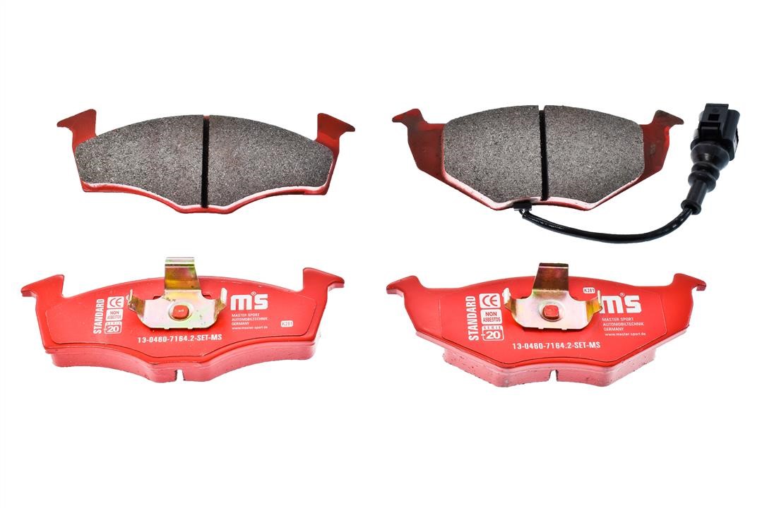 Brake Pad Set, disc brake Master-sport 13-0460-7164-2-SET-MS