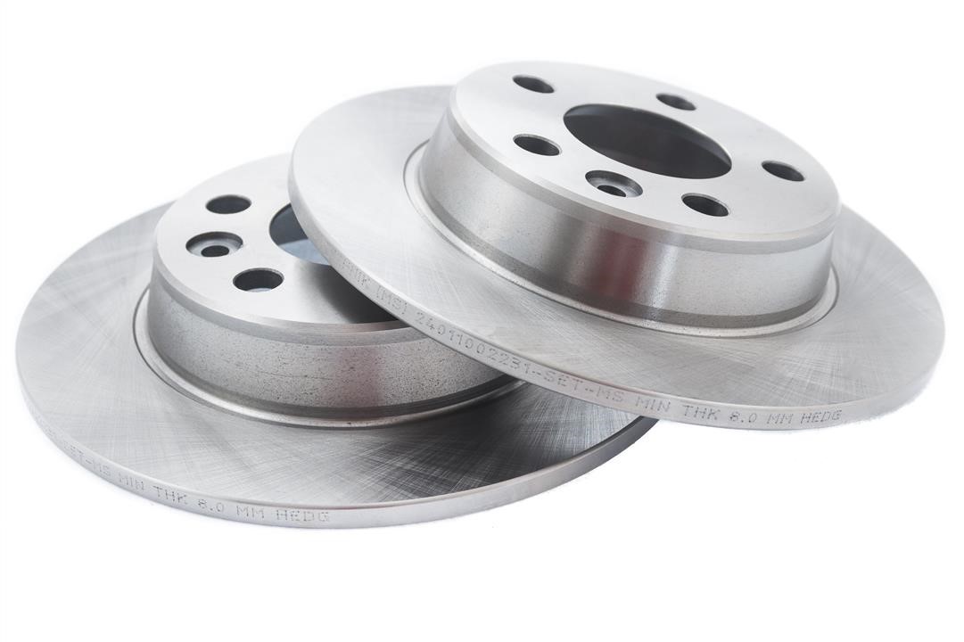 Rear brake disc, non-ventilated Master-sport 24-0110-0223-1-SET-MS