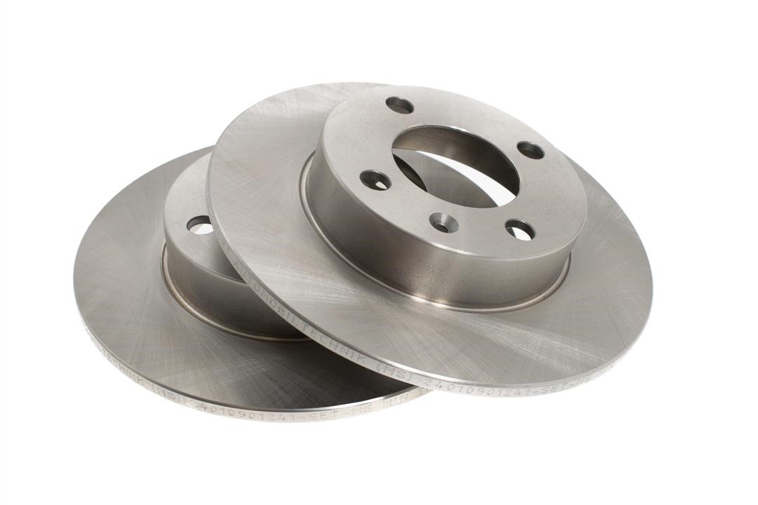 Rear brake disc, non-ventilated Master-sport 24-0109-0124-1-SET-MS