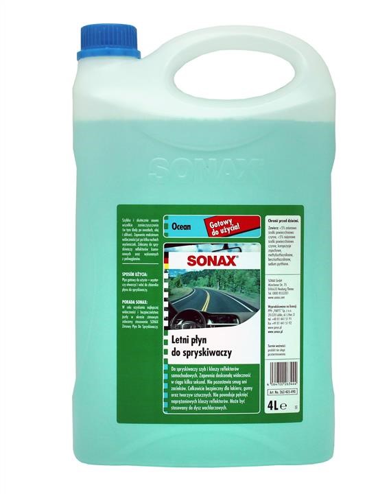 Sonax 263405 Summer windshield washer fluid, Ocean, 4l 263405