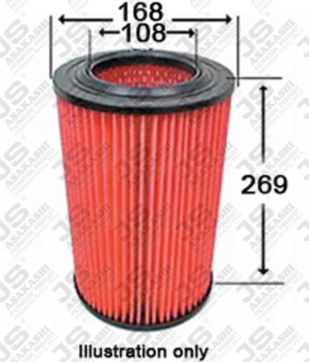 JS Asakashi A2521 Air filter A2521