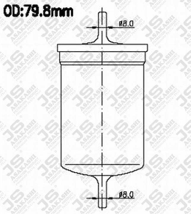 JS Asakashi FS2031 Fuel filter FS2031