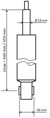 KYB (Kayaba) 3448025 Suspension shock absorber rear gas-oil KYB Excel-G 3448025
