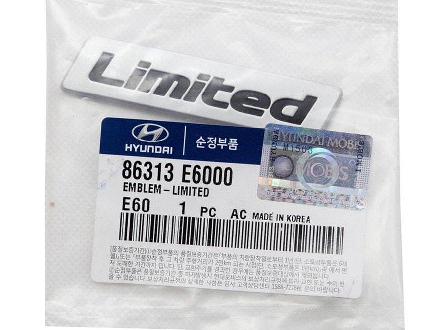 Hyundai/Kia 86313 E6000 Emblem 86313E6000