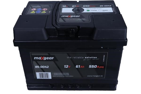 Maxgear 85-0042 Battery Maxgear 12V 61AH 550A(EN) R+ 850042