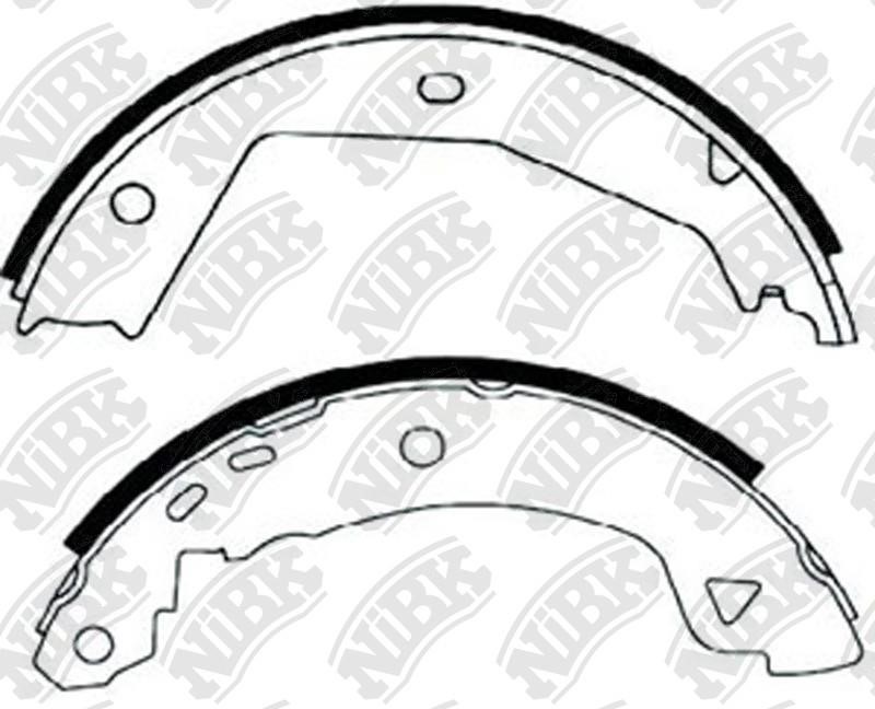 NiBK FN0594 Parking brake shoes FN0594