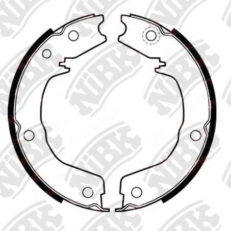 NiBK FN0626 Parking brake shoes FN0626