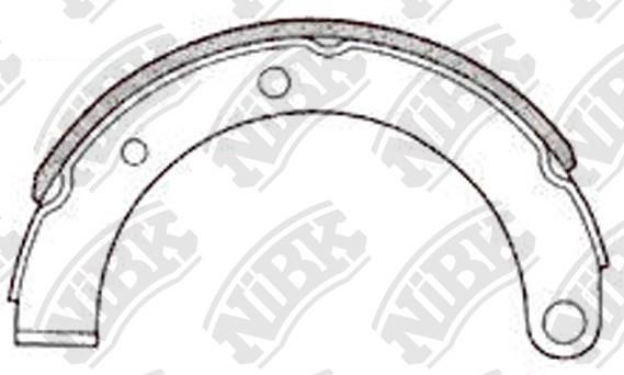 NiBK FN6600 Parking brake shoes FN6600