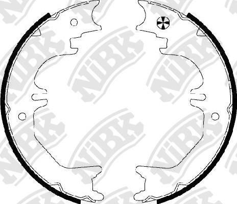 NiBK FN8905 Parking brake shoes FN8905