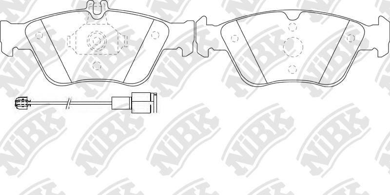 NiBK PN0026W Brake Pad Set, disc brake PN0026W