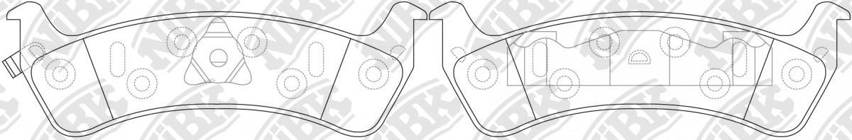 NiBK PN0111 Brake Pad Set, disc brake PN0111