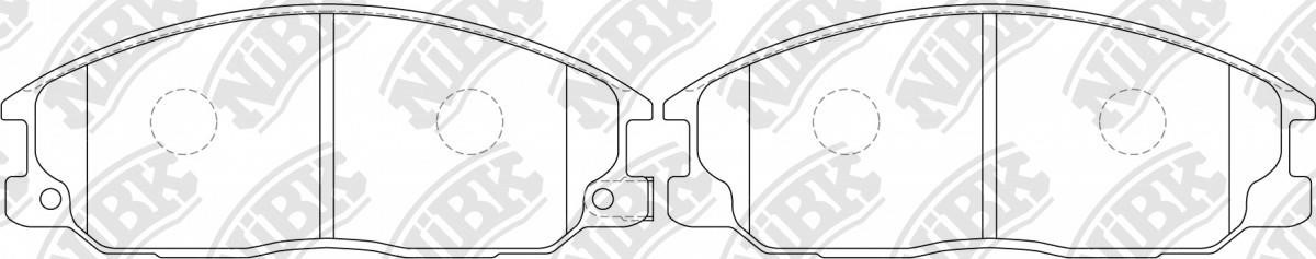 NiBK PN0115 Brake Pad Set, disc brake PN0115