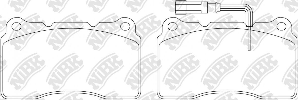 NiBK PN0150W Brake Pad Set, disc brake PN0150W