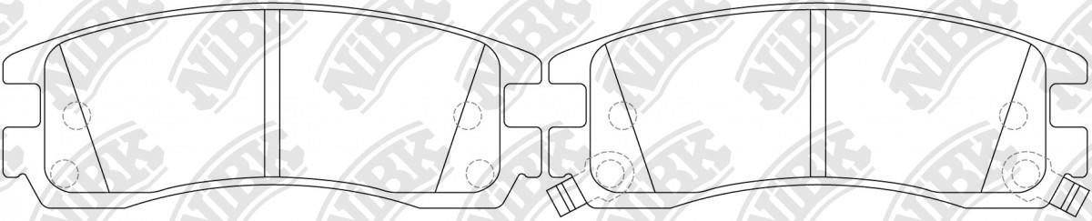 NiBK PN0175 Brake Pad Set, disc brake PN0175