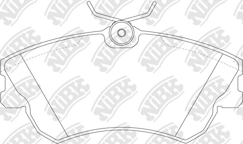 NiBK PN0176 Brake Pad Set, disc brake PN0176