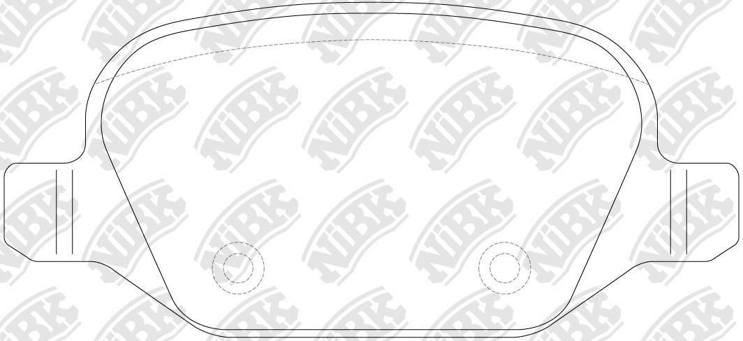 NiBK PN0197 Brake Pad Set, disc brake PN0197