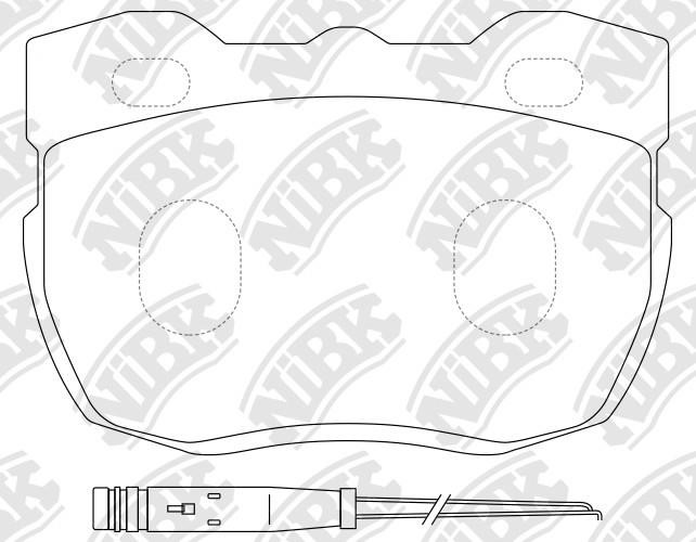 NiBK PN0238 Brake Pad Set, disc brake PN0238