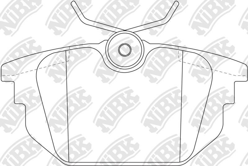 NiBK PN0247 Brake Pad Set, disc brake PN0247