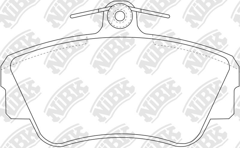 NiBK PN0261 Brake Pad Set, disc brake PN0261