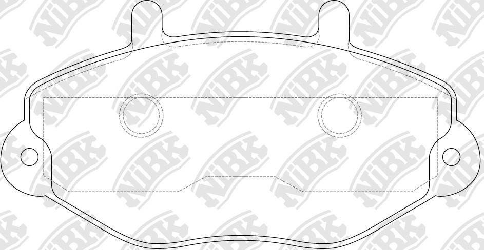 NiBK PN0275 Brake Pad Set, disc brake PN0275