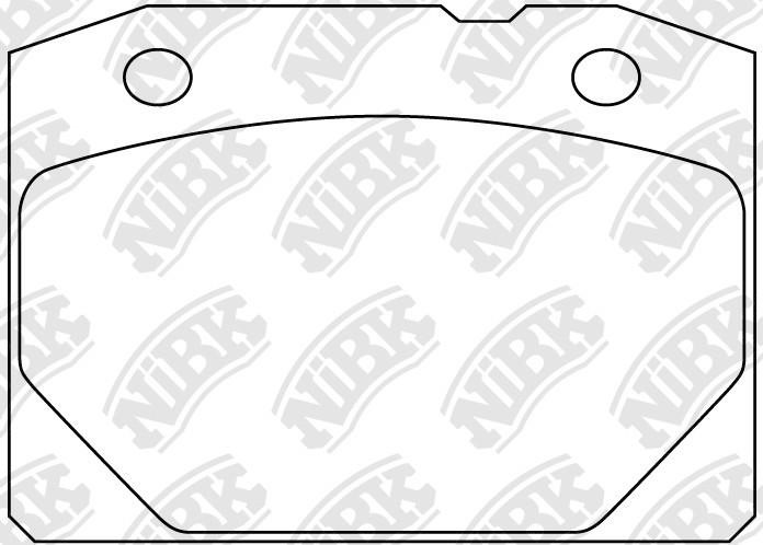 NiBK PN0298 Brake Pad Set, disc brake PN0298