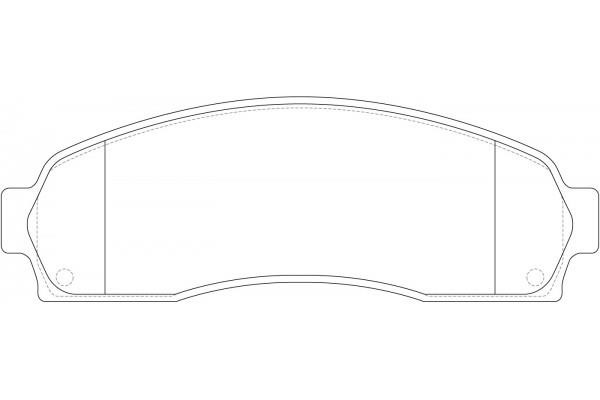 NiBK PN0378 Brake Pad Set, disc brake PN0378