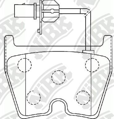 NiBK PN0432 Brake Pad Set, disc brake PN0432