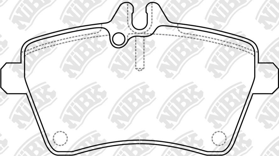 NiBK PN0489 Brake Pad Set, disc brake PN0489