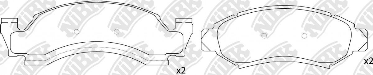 NiBK PN0617 Brake Pad Set, disc brake PN0617