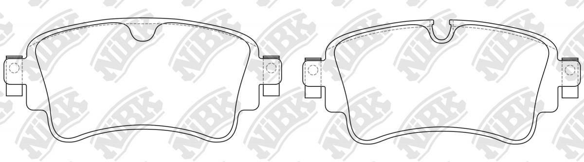 NiBK PN0697 Rear disc brake pads, set PN0697