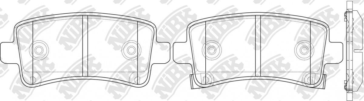 NiBK PN0840 Brake Pad Set, disc brake PN0840