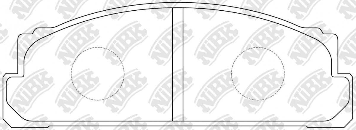 NiBK PN1022 Brake Pad Set, disc brake PN1022