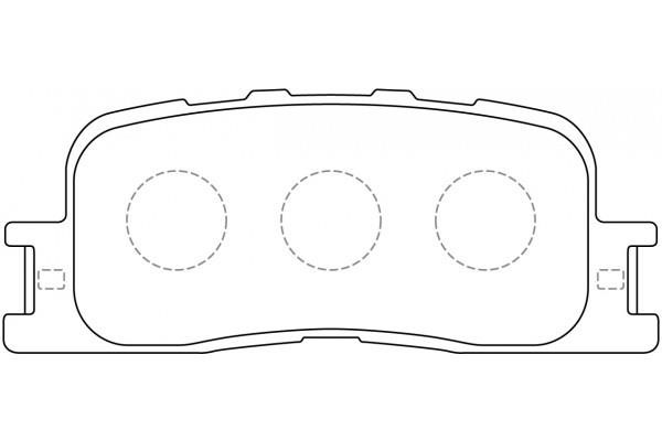 NiBK PN1458 Brake Pad Set, disc brake PN1458