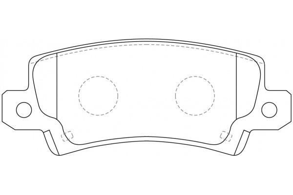 NiBK PN1827 Brake Pad Set, disc brake PN1827