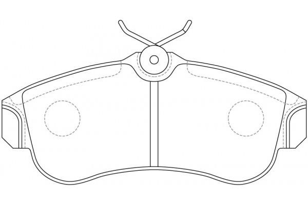 NiBK PN2180 Brake Pad Set, disc brake PN2180