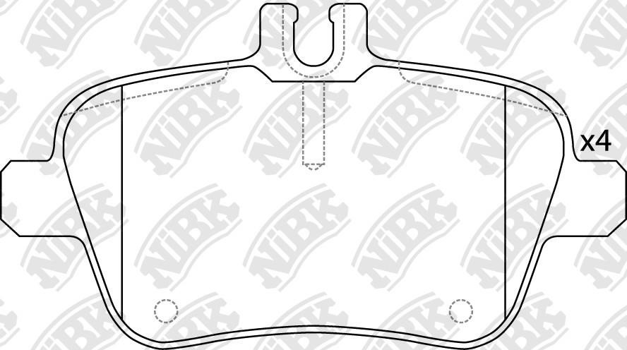 NiBK PN31010 Brake Pad Set, disc brake PN31010