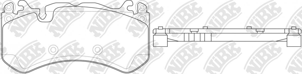 NiBK PN31012 Brake Pad Set, disc brake PN31012