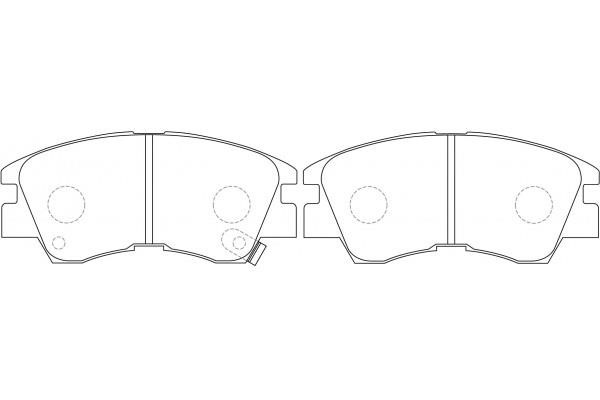 NiBK PN3172 Brake Pad Set, disc brake PN3172