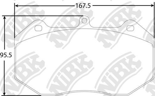 NiBK PN40002 Brake Pad Set, disc brake PN40002