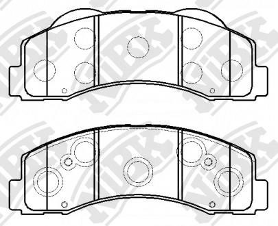 NiBK PN51003 Brake Pad Set, disc brake PN51003