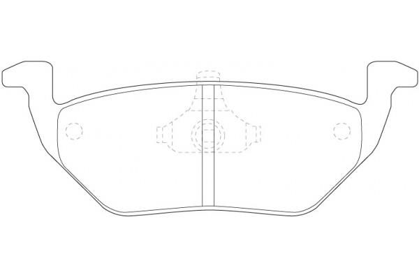 NiBK PN5808 Brake Pad Set, disc brake PN5808