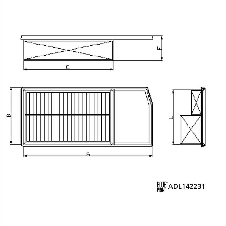 Blue Print ADL142231 Filter ADL142231