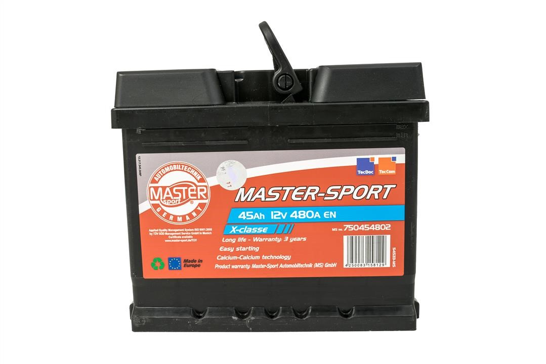 Master-sport 780454802 Battery Master-sport 12V 45AH 480A(EN) R+ 780454802
