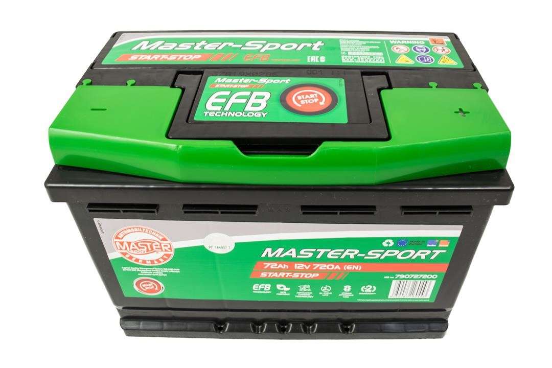Master-sport 790727200 Battery Master-sport 12V 72AH 720A(EN) R+ 790727200