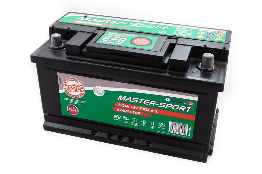 Master-sport 790807300 Battery Master-sport 12V 80AH 730A(EN) R+ 790807300