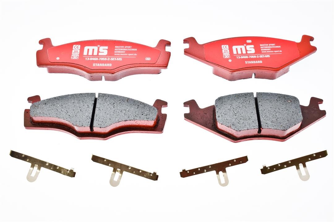 Master-sport 13-0460-7059-2-SET-MS Brake Pad Set, disc brake 13046070592SETMS