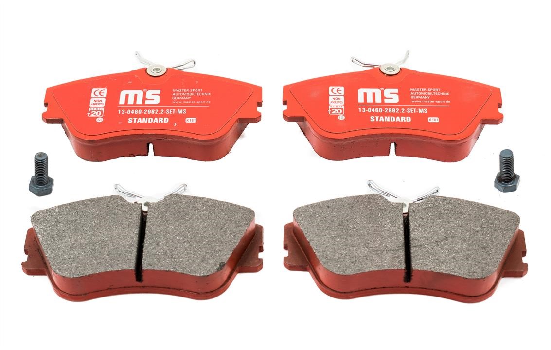 Master-sport 13-0460-2982-2-SET-MS Brake Pad Set, disc brake 13046029822SETMS