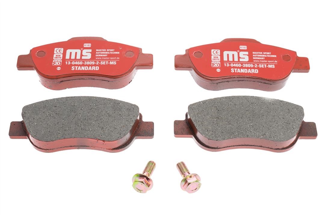 Master-sport 13-0460-3809-2-SET-MS Brake Pad Set, disc brake 13046038092SETMS
