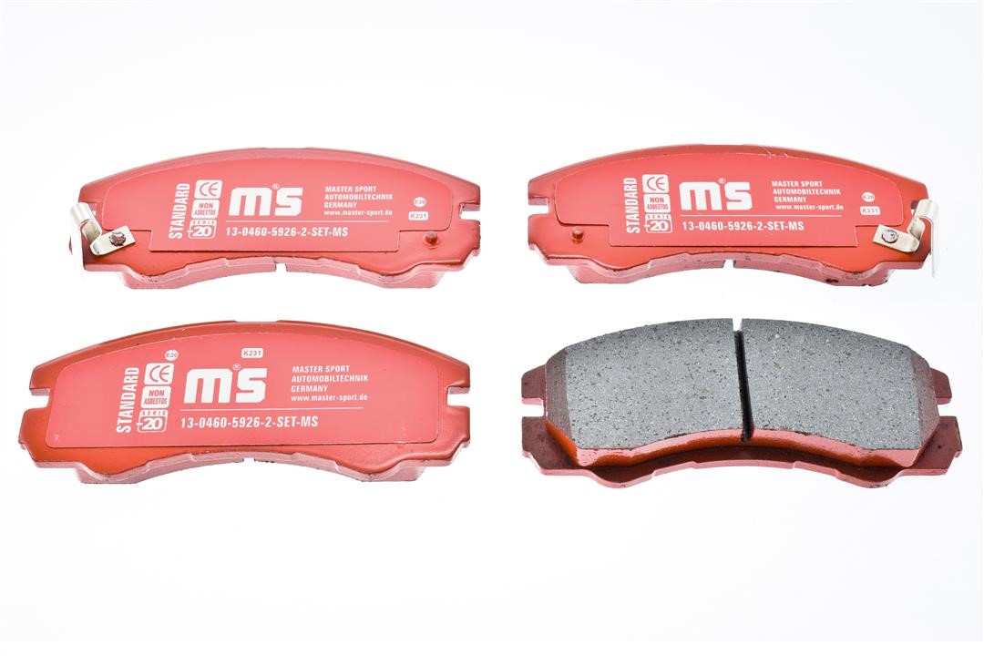 Master-sport 13-0460-5926-2-SET-MS Brake Pad Set, disc brake 13046059262SETMS