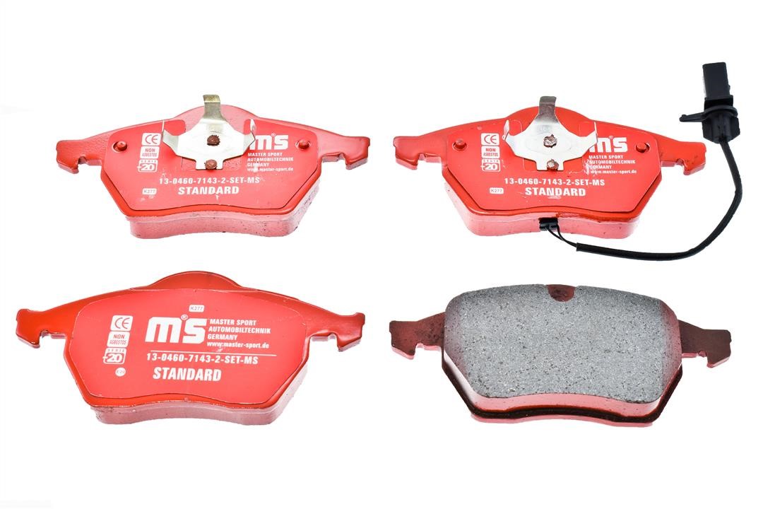 Master-sport 13-0460-7143-2-SET-MS Brake Pad Set, disc brake 13046071432SETMS